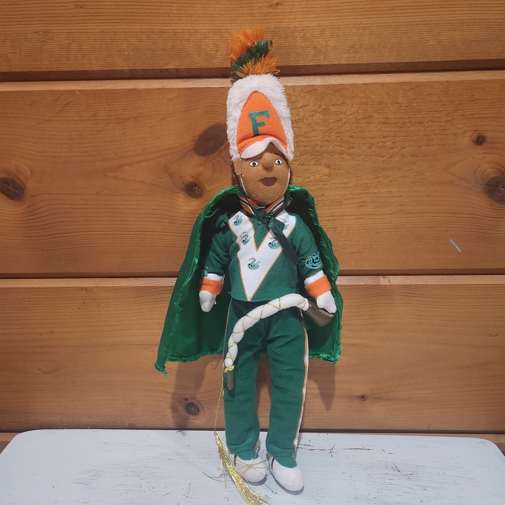 Florida A & M Drum Major Plush 16" Tall 4" Wide Very Rare HTF